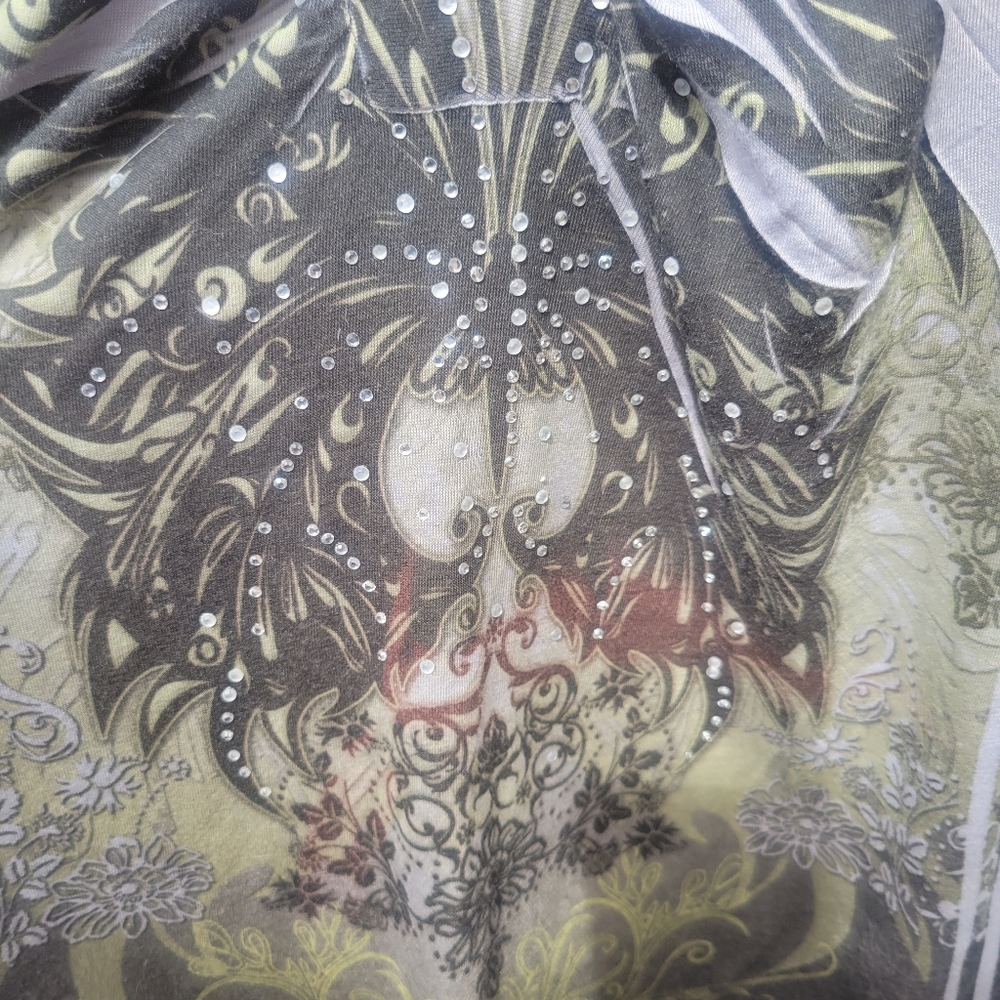 St Tropez Womans 3X Butterfly Casual Top - Picture 5 of 9